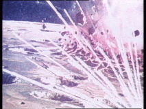Der Meteor schlägt ein -